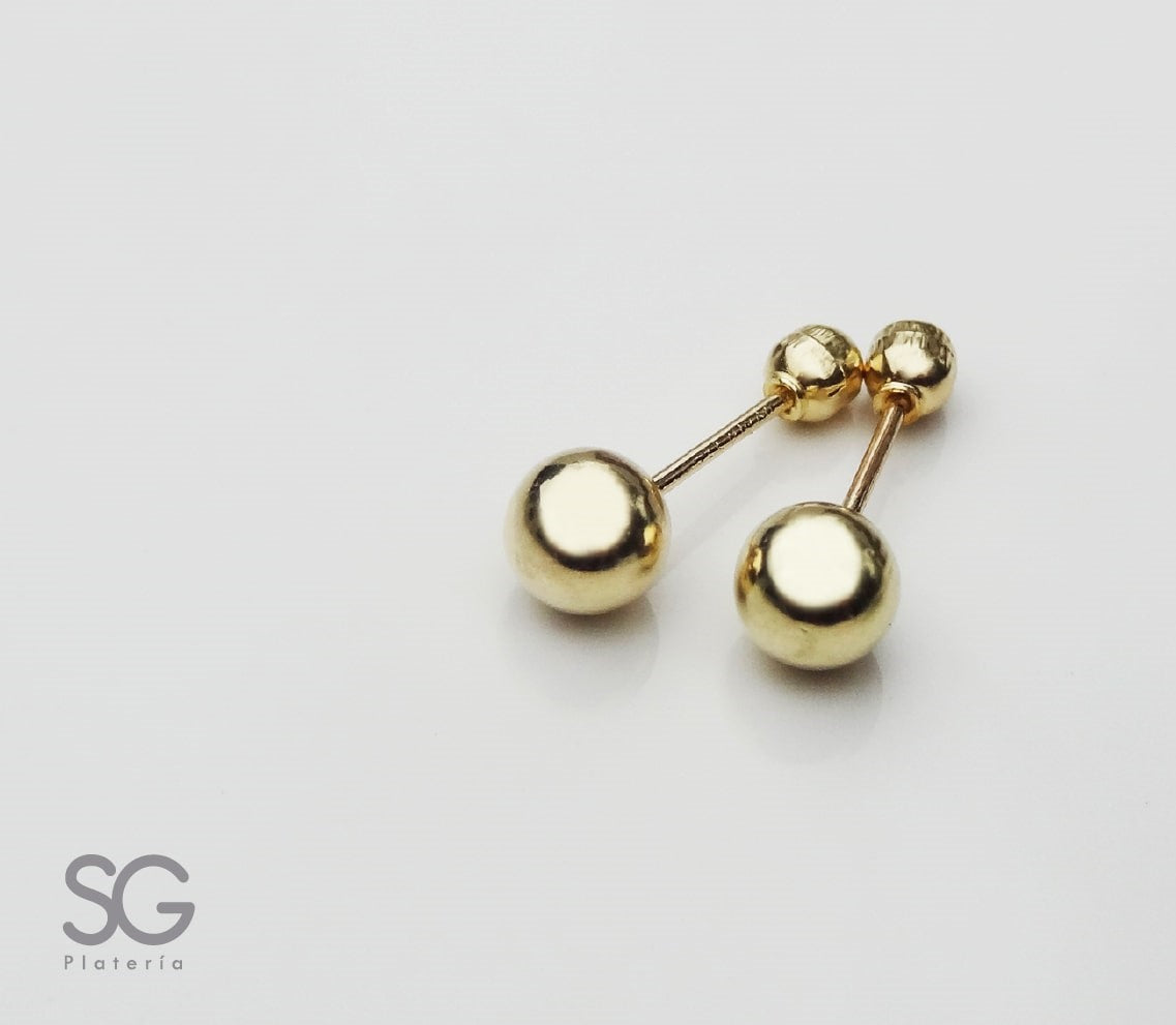 60488 ARETE BOLA 4MM ORO 10K