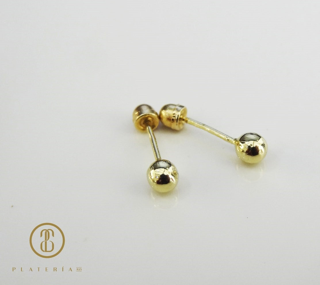 60490 ARETE BOLA 2.5MM ORO 10K