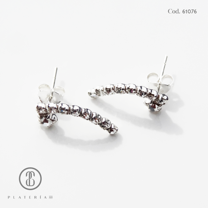 ARETE CLIP CHISPAS-ESTRELLA PLATA.925