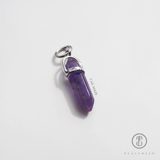 DIJE AMATISTA PLATA.925