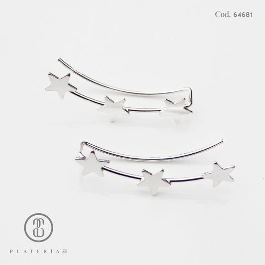 ARETE CLIP ESTRELLA PLATA.925