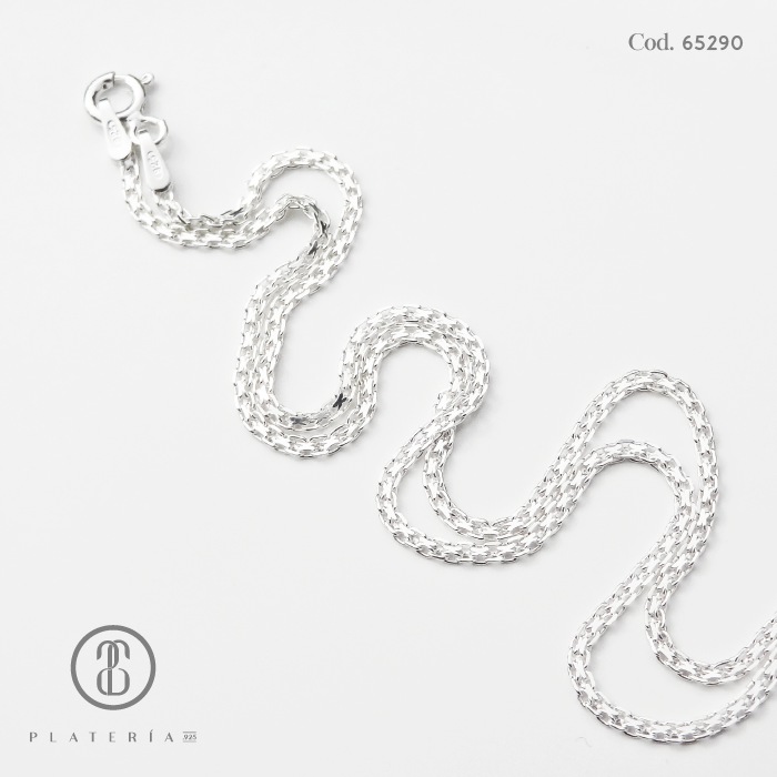 CADENA BISMARK 50CM PLATA.925
