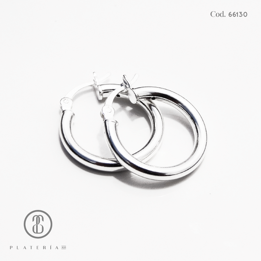 ARGOLLA LISA 18MM PLATA.925