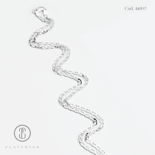 CADENA  GUCCI 55CM PLATA.925