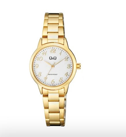 67251 RELOJ QQ METAL DORADO