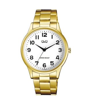 67254 RELOJ QQ METAL DORADO