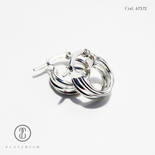 ARGOLLA LABRADA 12MM PLATA.925