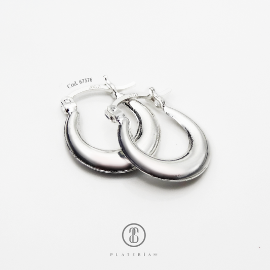 ARGOLLA LISA 14MM PLATA.925