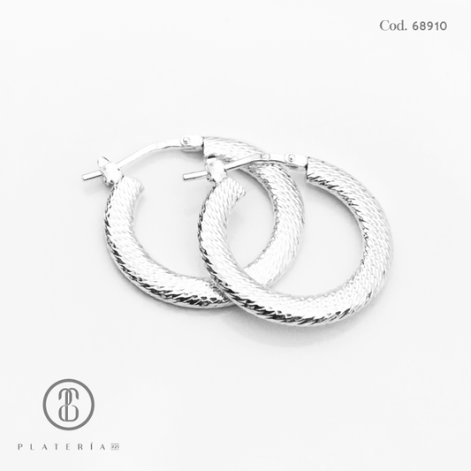 ARGOLLA LABRADA 20MM PLATA.925