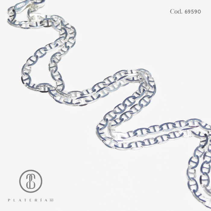 CADENA GUCCI 45CM PLATA.925