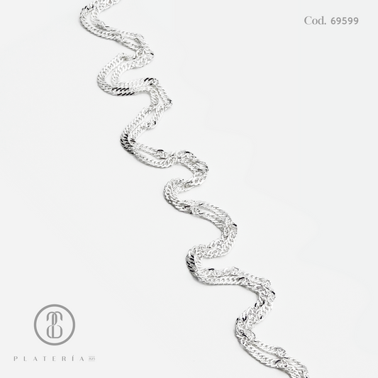 CADENA SINGAPUR 50CM PLATA.925
