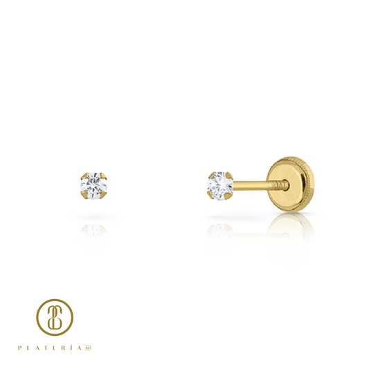 69938 ARETE CHISPA 3MM ORO 10K