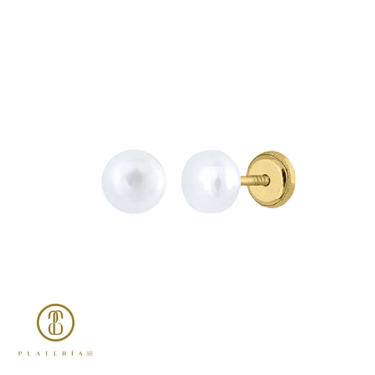 69963 ARETE PERLA CULTIVADA 4MM ORO 10K