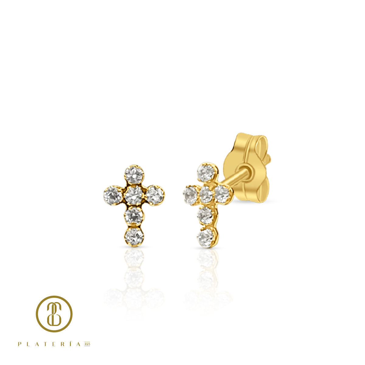 69968 ARETE CRUZ ZIRCON ORO 10K