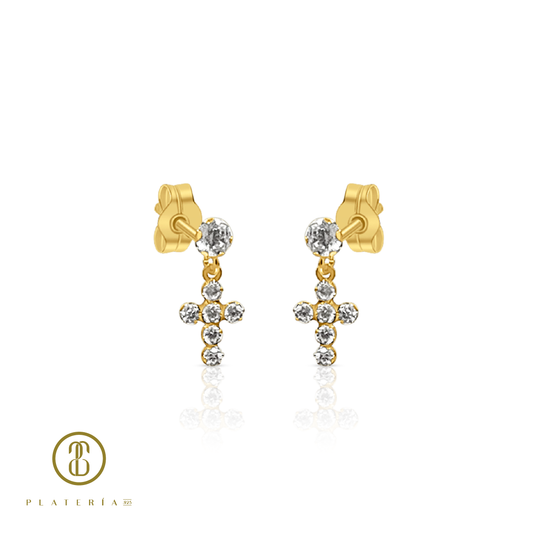 69987 ARETE CRUZ ZIRCON ORO 10K