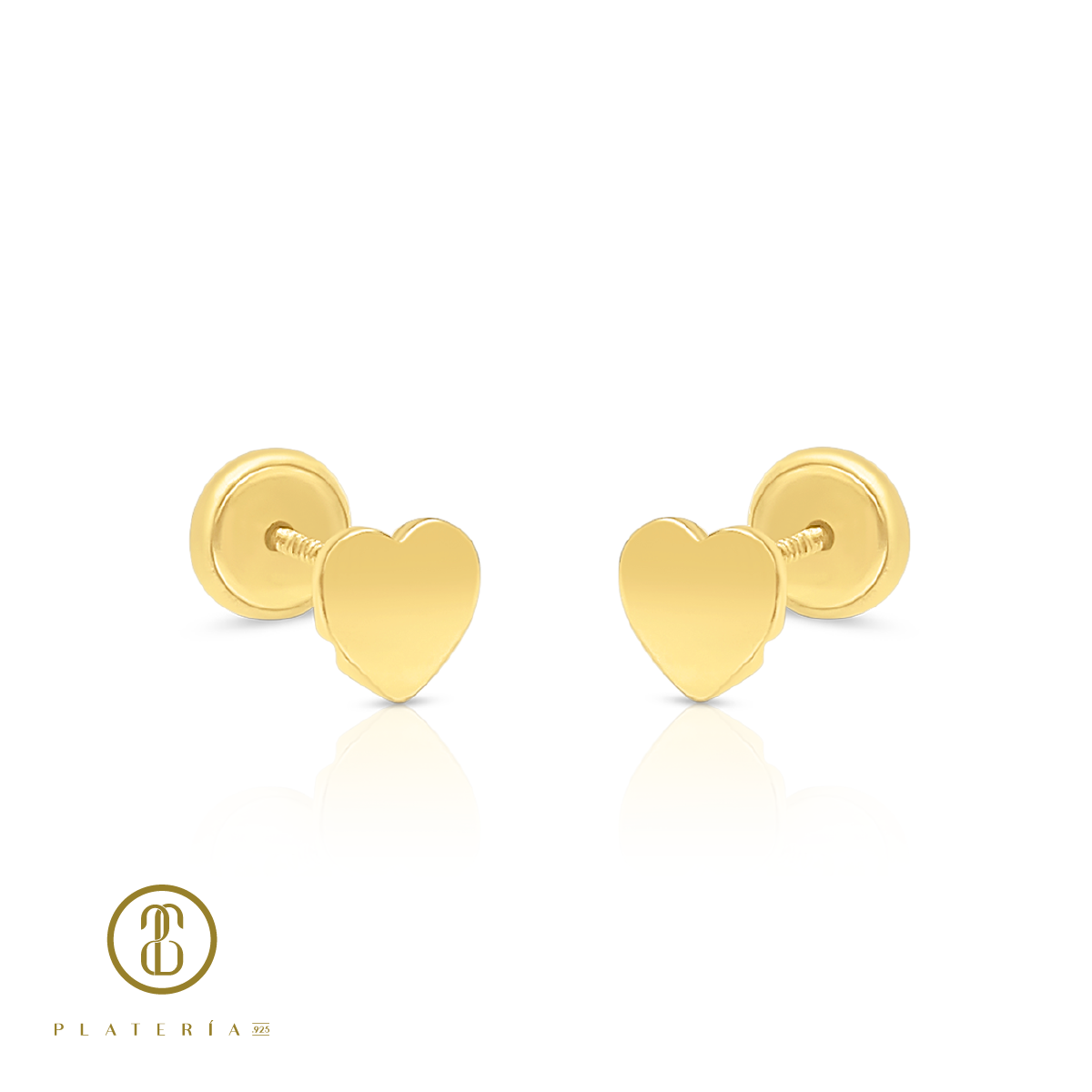 69993 ARETE CORAZON LISO ORO 10K