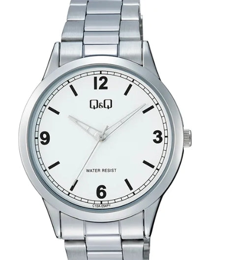 70046 RELOJ QQ METAL PLATEADO