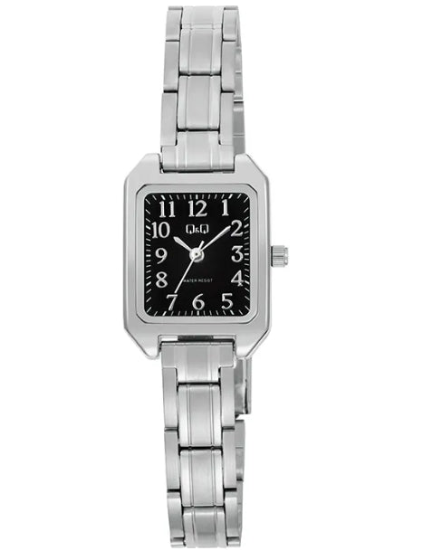 70057 RELOJ QQ CUADRADO FONDO NEGRO