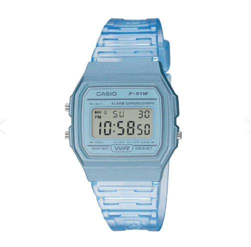 RELOJ CASIO RETRO CELESTE