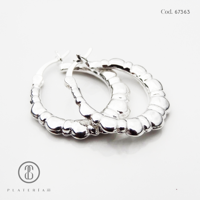 ARGOLLA LABRADA 20MM PLATA.925