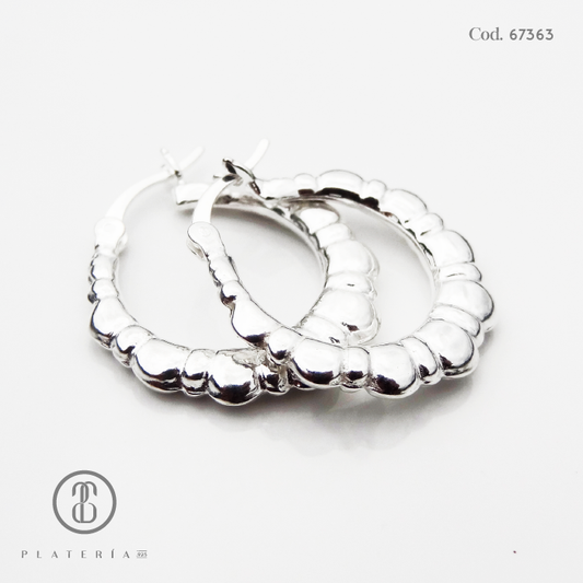 ARGOLLA LABRADA 20MM PLATA.925