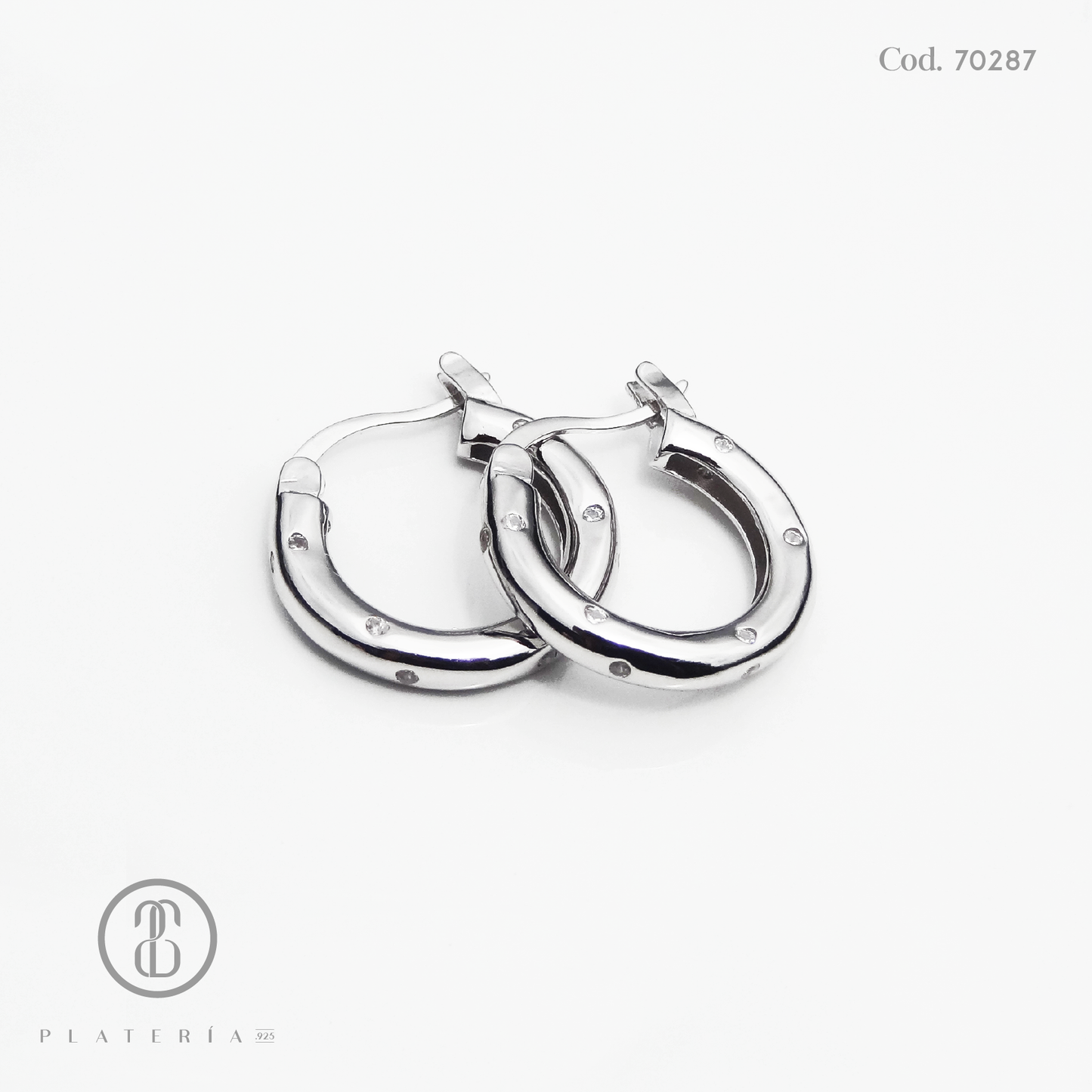 ARGOLLA RODINADA 16MM CHISPAS PLATA.925