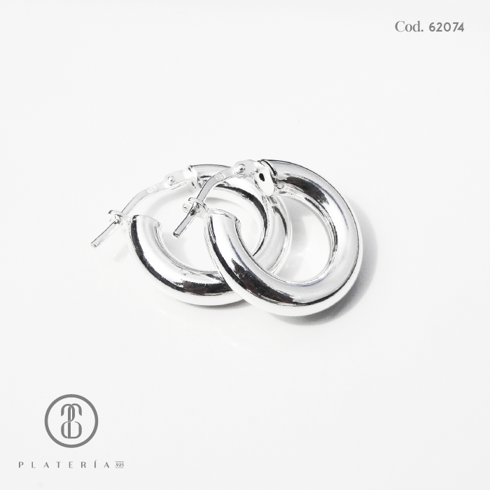 ARGOLLA LISA 18MM PLATA.925
