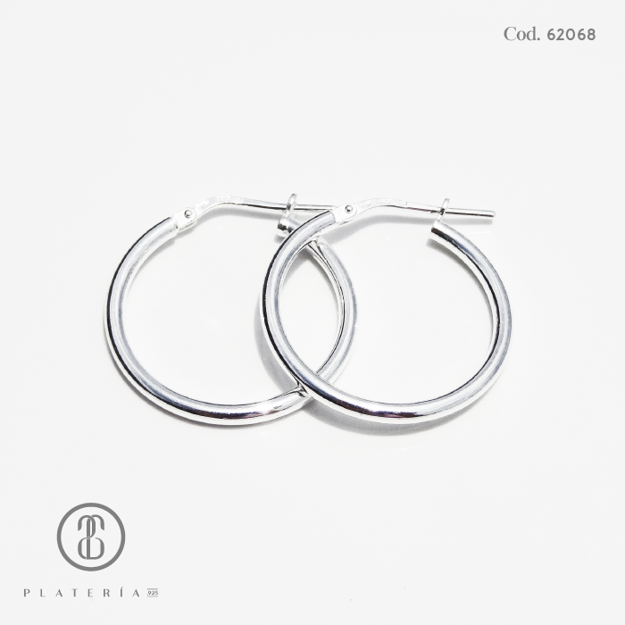 ARGOLLA LISA 30MM PLATA.925