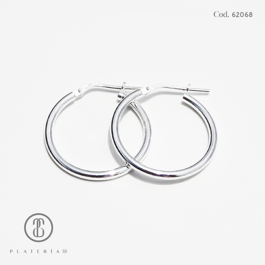 ARGOLLA LISA 30MM PLATA.925