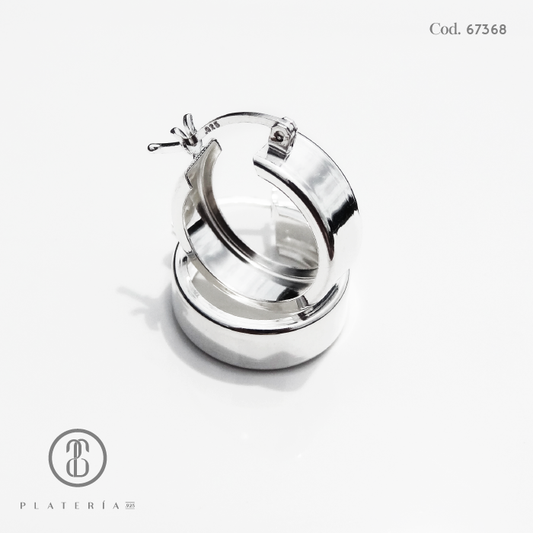 ARGOLLA LISA 18MM PLATA.925