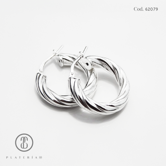 ARGOLLA MELCOCHA 20MM PLATA.925