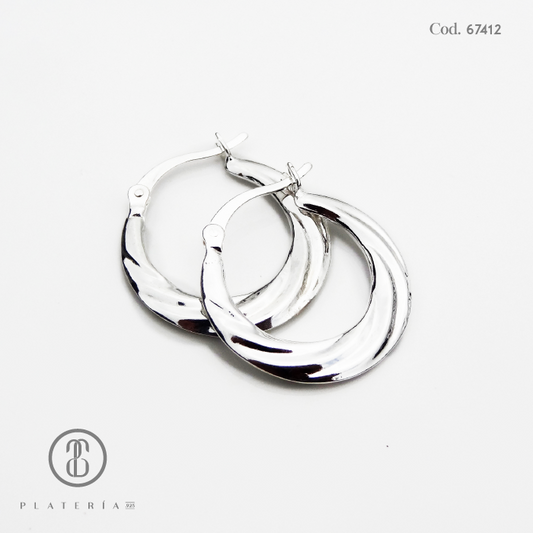 ARGOLLA LABRADA 20MM PLATA.925