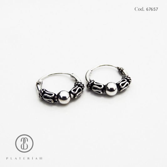 ARGOLLA BALI 1.2X10MM PLATA.925
