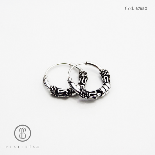 ARGOLLA BALI 1.2X12MM PLATA.925