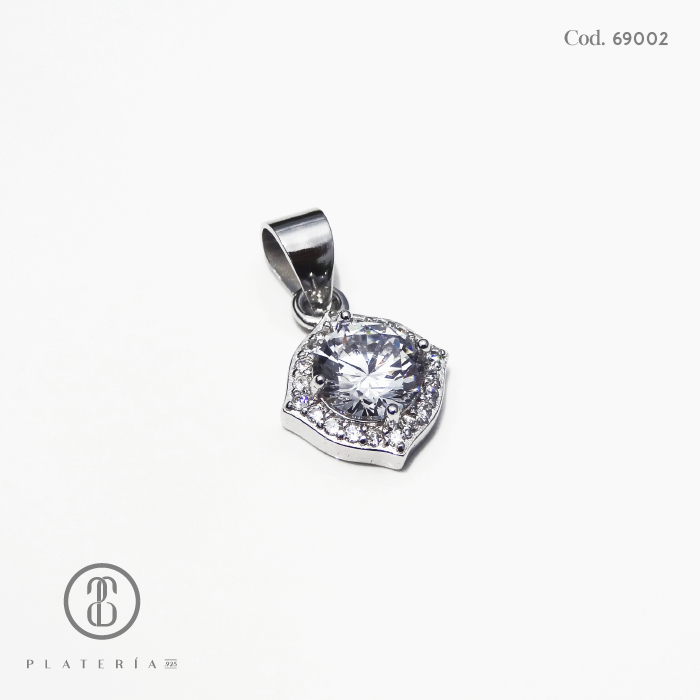 JUEGO RODINADO ZIRCON PLATA.925