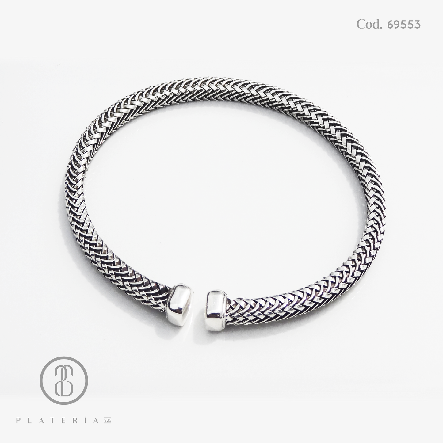 ARO ABIERTO PARA CABALLERO OXIDADO PLATA.925