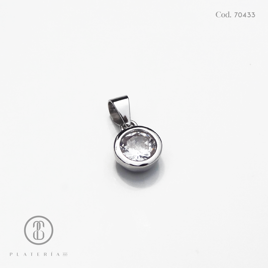JUEGO RODINADO ZIRCON PLATA.925