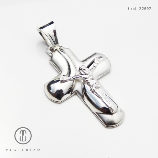 DIJE CRUZ PLATA .925