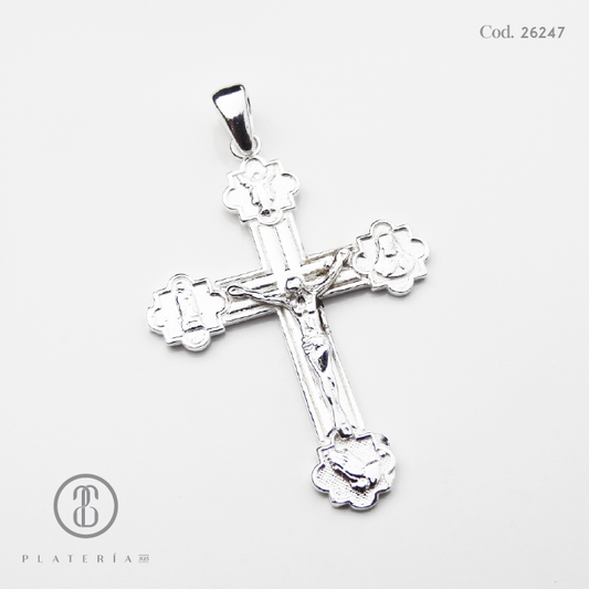 DIJE CRUZ PLATA .925