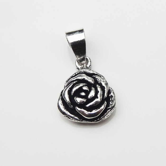 DIJE ROSA PLATA.925