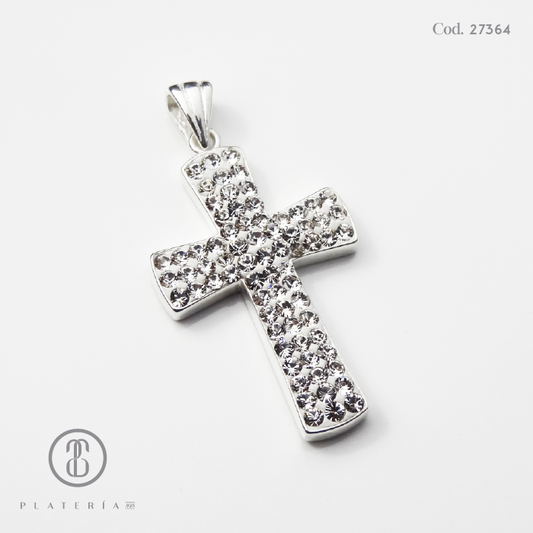 DIJE CRUZ SWAROSKY PLATA .925 (I-14)