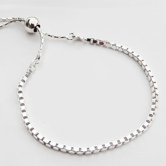 PULSERA BEST FRIEND CUADRO PLATA.925