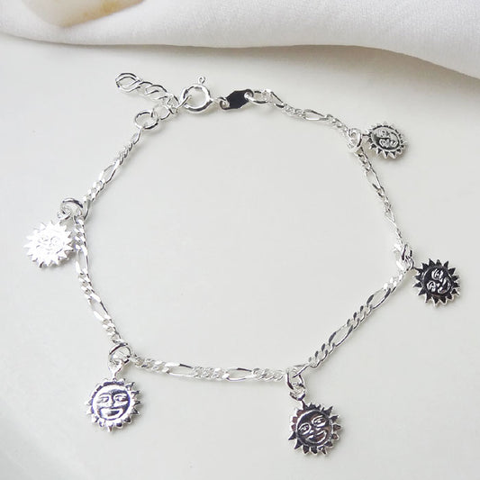 PULSERA SOL PLATA.925