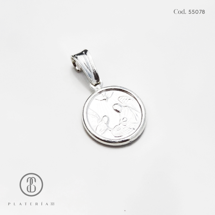 MEDALLA DEL BAUTISMO PLATA.925