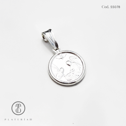 MEDALLA DEL BAUTISMO PLATA.925