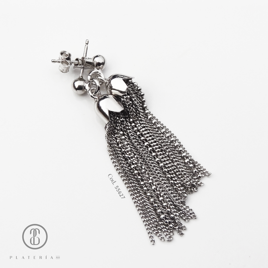 ARETE RODINADO TIRITAS PLATA.925