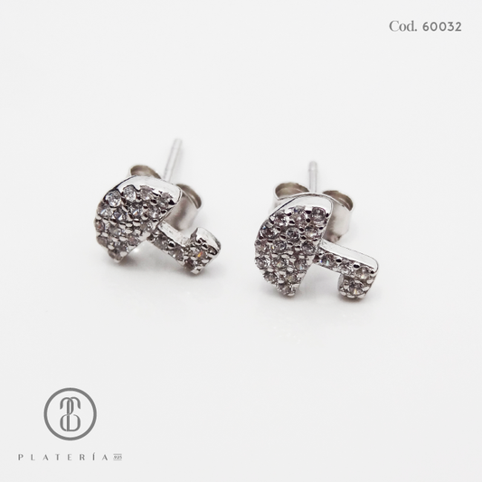 ARETE RODINADO SOMBRILLA PLATA.925