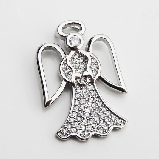 DIJE RODINADO ANGEL PLATA.925