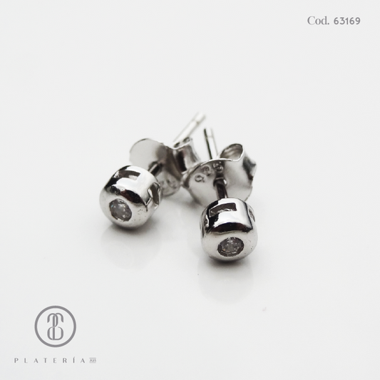 ARETE RODINADO BISELADO 2MM PLATA.925