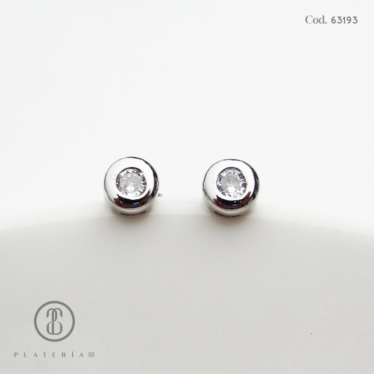 ARETE RODINADO BISELADO 3MM PLATA.925